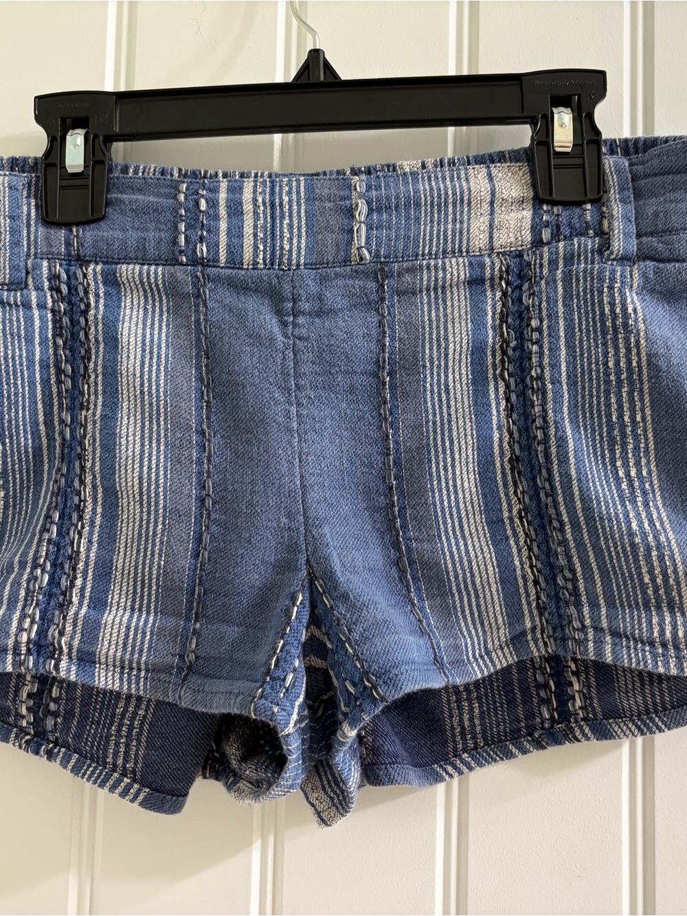 O'Neill Surfer Girl Vibes Blue Striped Cotton Blend Women's Shorts